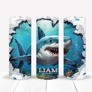 Shark Tumbler Gift Set, Personalized (optional)